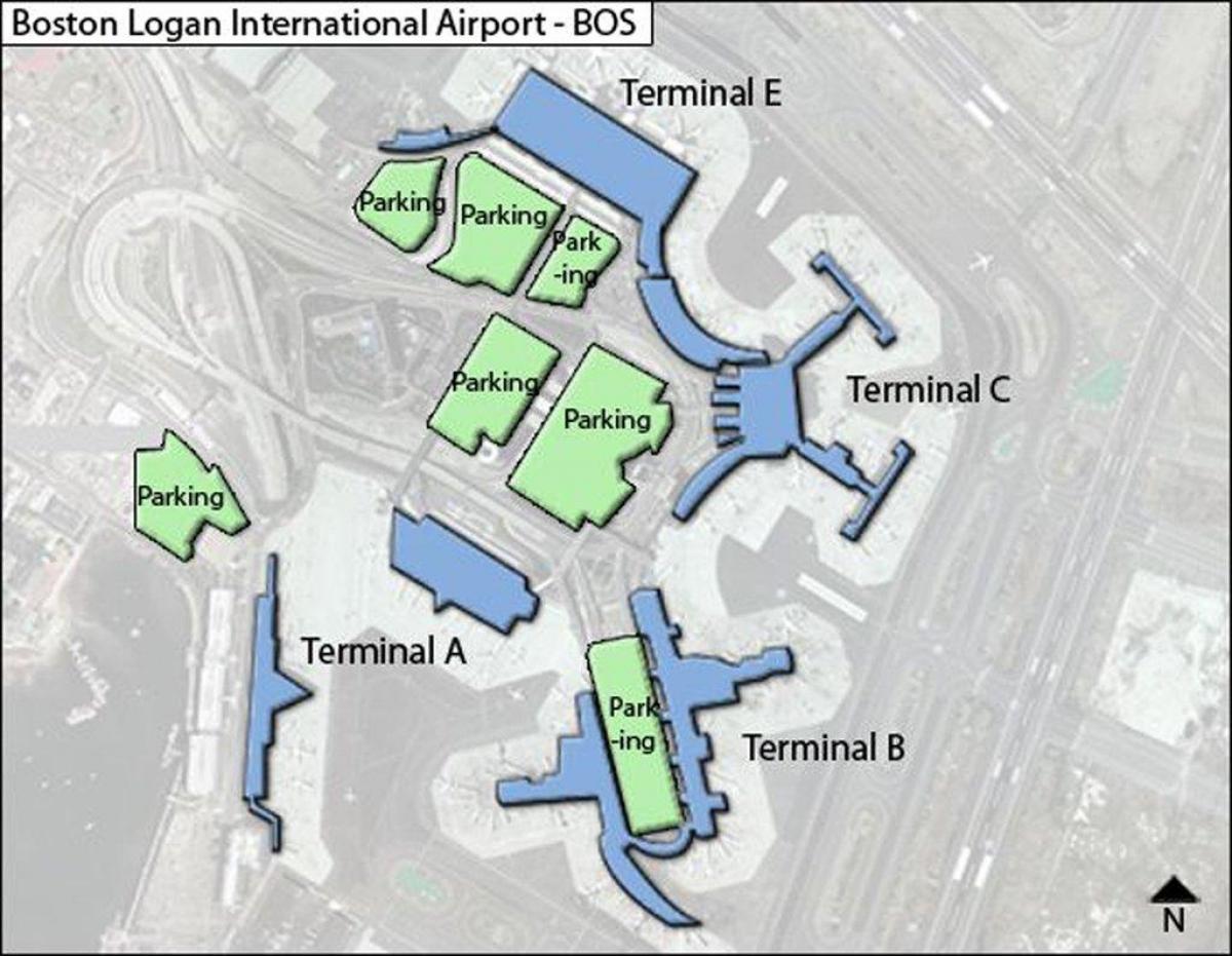 картицу Бостон аеродрома Логан