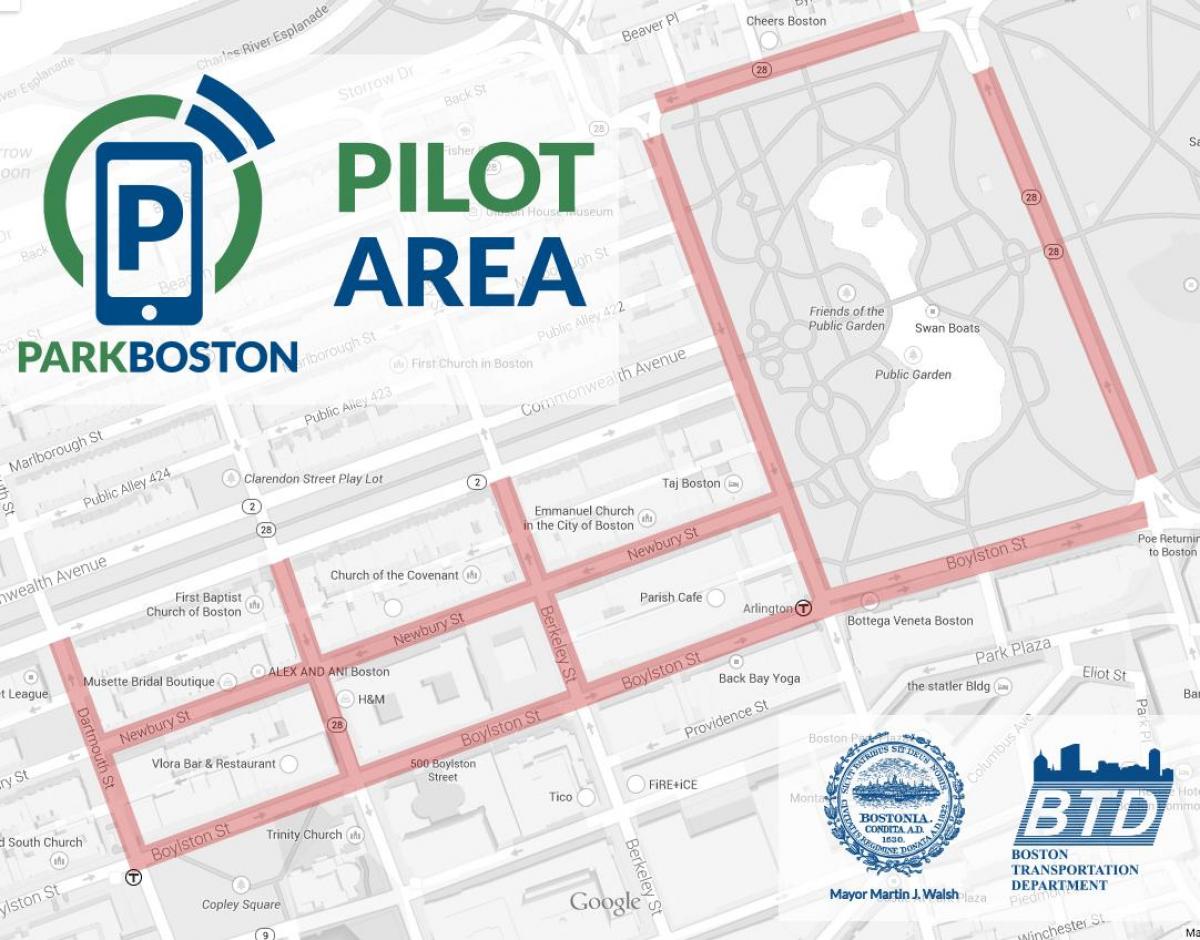 Бостон паркинг карте