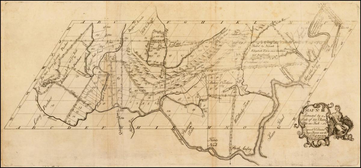мапа колонијалне Бостон