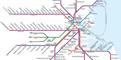 Бостон железничка станица мапи