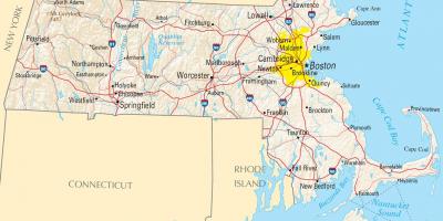 Бостон на мапи