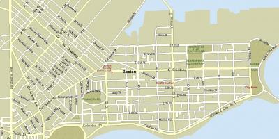Карта улицама Бостона